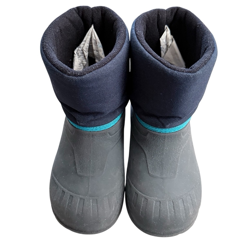Decathlon Kids Waterproof Boots - Black and Blue (G152)